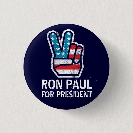 Ron Paul Peace Button (Voorkant)