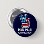 Ron Paul Peace Button (Voorkant /achterkant)