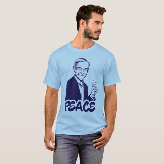 Ron Paul Peace T-Shirt (Voorkant volledig)