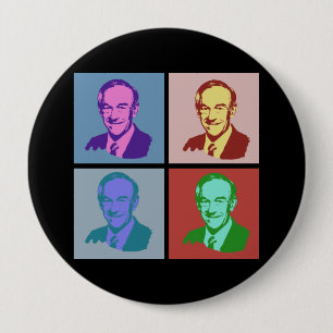 RON PAUL Pop Art Ronde Button 4,0 Cm