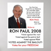 RON PAUL POSTER ! (Devant)