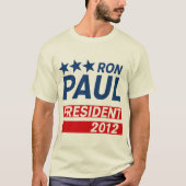 Ron Paul President 2012 Campaign Gear T-shirt (Voorkant)
