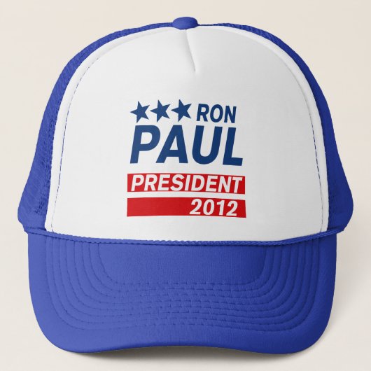 Ron Paul President 2012 Campaign Gear Trucker Pet (Voorkant)