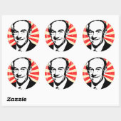Ron Paul Propaganda Ronde Sticker (Vel)