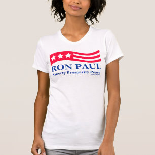 Ron Paul Red White en Blue Americana Shirten T-shirt