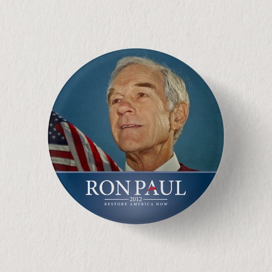 Ron Paul Restore America Now Button (Voorkant)