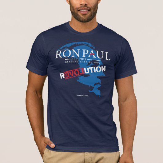 Ron Paul Revolution 2012 Shirt (Voorkant)