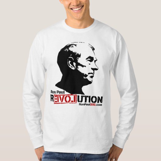 Ron Paul Revolution 2012 T-Shirt (Voorkant)