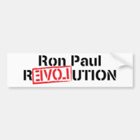 Ron Paul Revolution Bumper Sticker