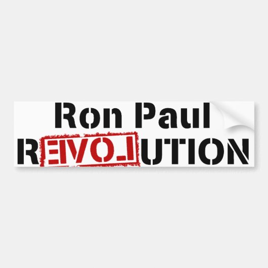 Ron Paul Revolution Bumpersticker (Voorkant)