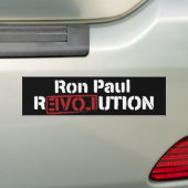 Ron Paul Revolution Bumpersticker (Op auto)