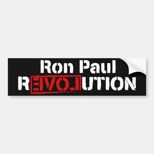 Ron Paul Revolution Bumpersticker (Voorkant)