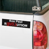 Ron Paul Revolution Bumpersticker voor President (Op Truck)