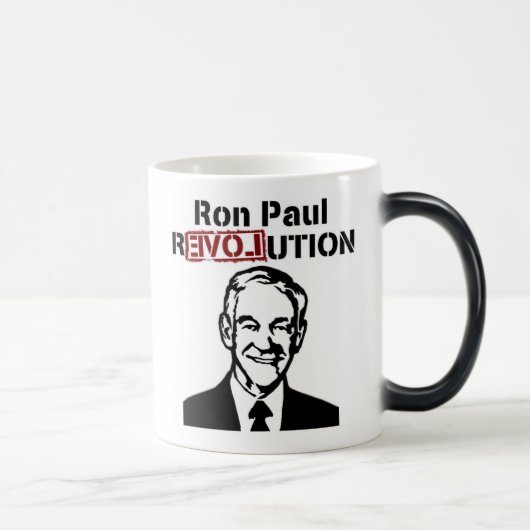 Ron Paul Revolution Coffee/Tea Mok/Cup Magische Mok (Rechts)