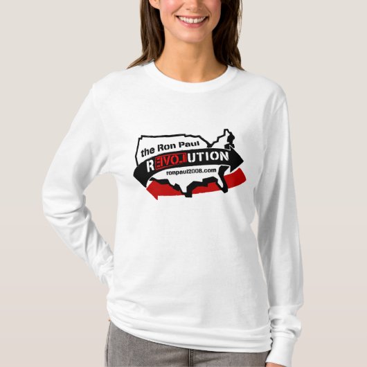 Ron Paul Revolution - Geïsoleerd overhemd T-shirt (Voorkant)