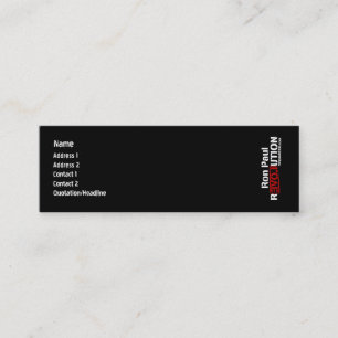 Ron Paul Revolution Profile Card Mini Visitekaartje