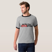 Ron Paul Revolution Ringer T T-shirt (Voorkant volledig)