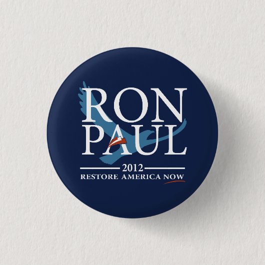 Ron Paul Revolution Ronde Button 3,2 Cm (Voorkant)
