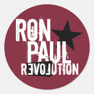 Ron Paul Revolution Ronde Sticker