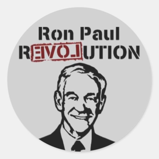 Ron Paul Revolution stickers (Voorkant)