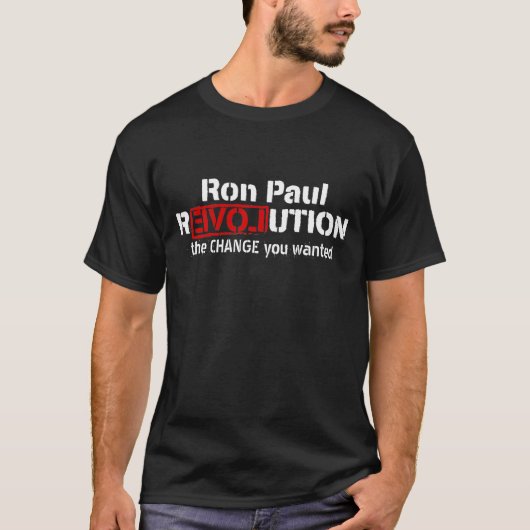 Ron Paul Revolution T-Shirt (Voorkant)