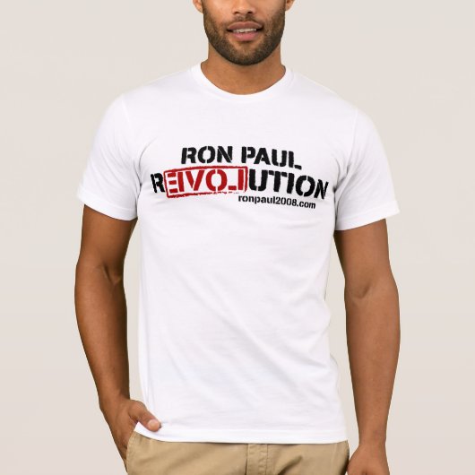 Ron Paul Revolution T-Shirt (Voorkant)