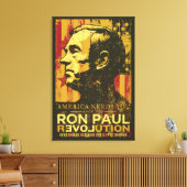 Ron Paul Revolution verpakt doek Canvas Afdruk (Insitu (Woonkamer))