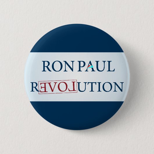 Ron Paul Ronde Button 5,7 Cm (Voorkant)
