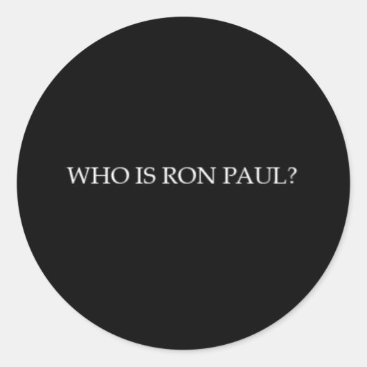 Ron Paul sticker (Voorkant)
