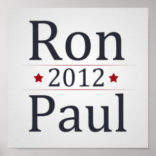 Ron Paul voor President 2012 Campaign Poster