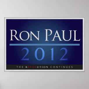 Ron Paul voor President 2012 Campaign Poster