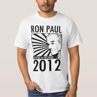 Ron Paul voor President 2012 met prijsopgave T-shirt