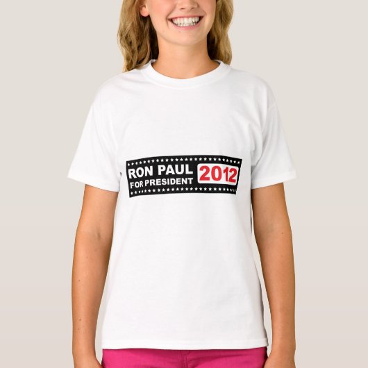 Ron Paul voor President 2012 T-shirt (Voorkant)