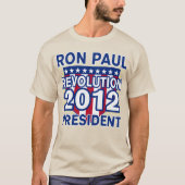 Ron Paul voor President 2012 Tshirts (Voorkant)