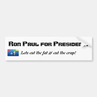Ron Paul voor President Bumpersticker