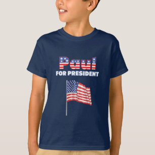 Ron Paul voor President Patriottische Amerikaanse T-shirt