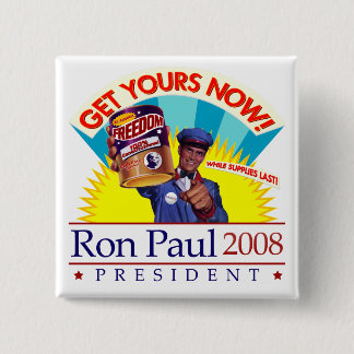 Ron Paul voor President Retro Button