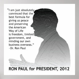 Ron Paul voor President van de Verenigde Staten Poster