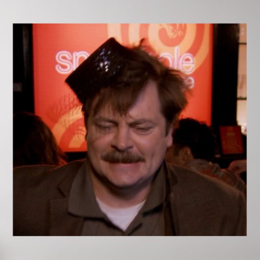 Ron Swanson Dancing Poster (Voorkant)