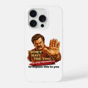 Ron Swanson geïnspireerde grappige sarcastische te iPhone 15 Pro Hoesje