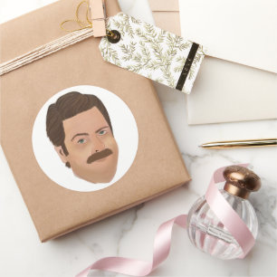 Ron Swanson Sticker Parks en Rec