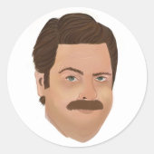 Ron Swanson Sticker Parks et Rec (Devant)