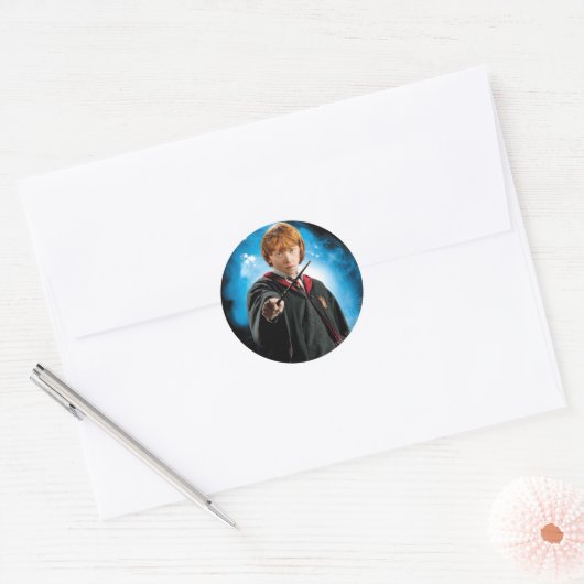 Ron Weasely Ronde Sticker (Envelop)