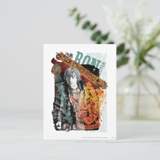 Ron Weasley Collage 1 Briefkaart (Staand voorkant)