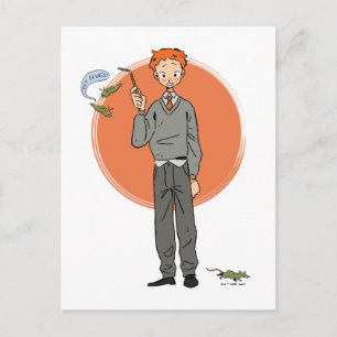 Ron Weasley illustratie "Eet slakken" Briefkaart