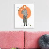 Ron Weasley illustratie "Eet slakken" Canvas Afdruk (Insitu (Woonkamer))