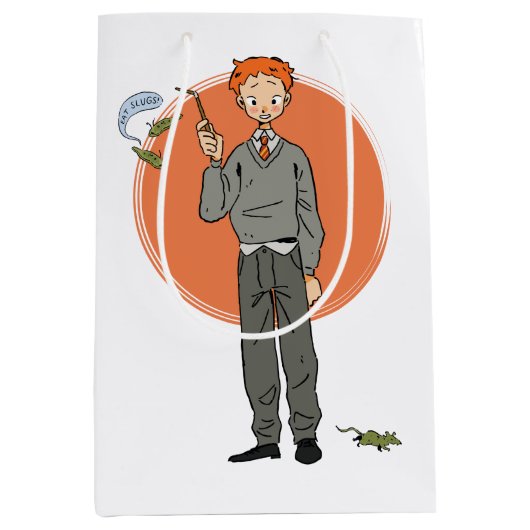Ron Weasley illustratie "Eet slakken" Medium Cadeauzakje (Voorkant)