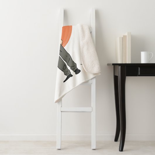 Ron Weasley illustratie "Eet slakken" Sherpa Deken (In situ)