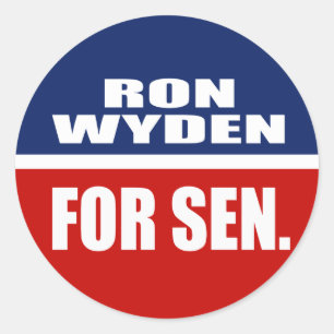 RON WYDEN VOOR SENATE RONDE STICKER