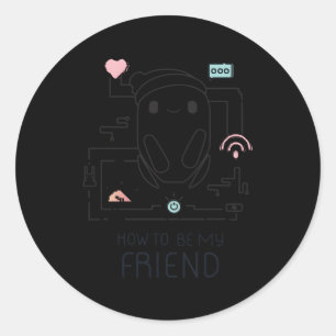 Ron’S Gone Wrong B-Bot Hoe mijn vriend te zijn Ronde Sticker